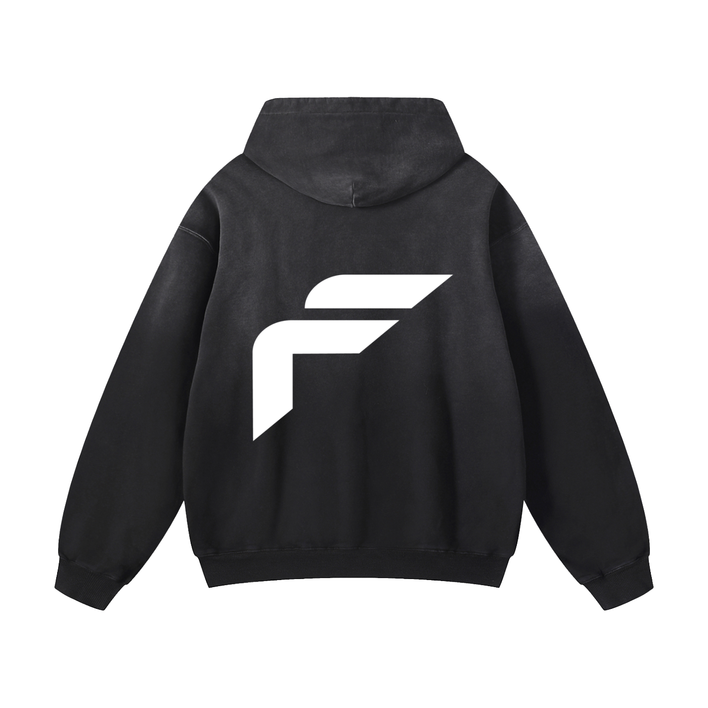Heavyweight Sunfade Oversized Hoodie BLACK