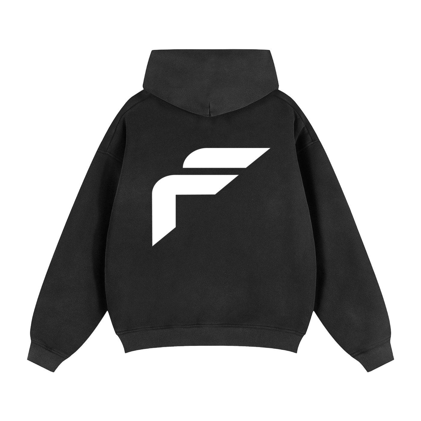 Faded Unisex Two-way Zipper Boxy Fleece Hoodie