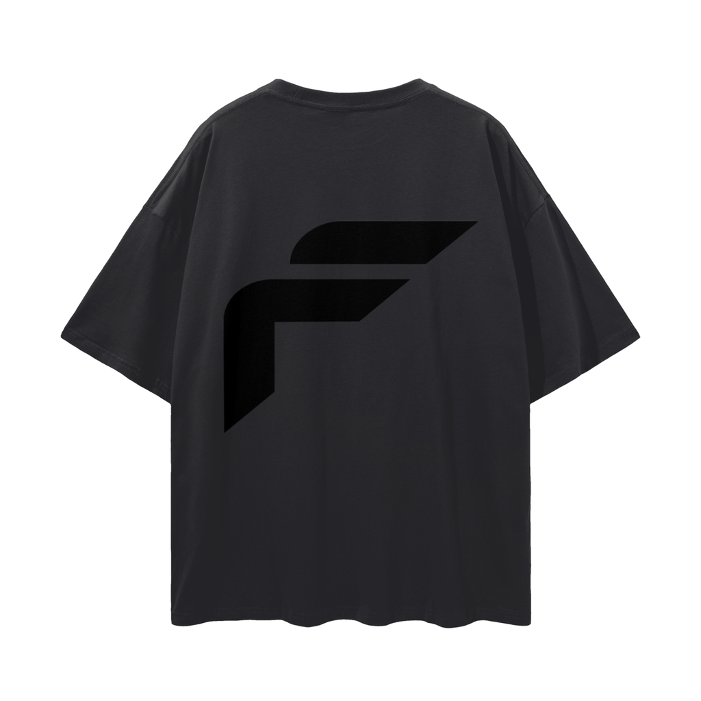 Black on Black Loose Drop Shoulder T-Shirt