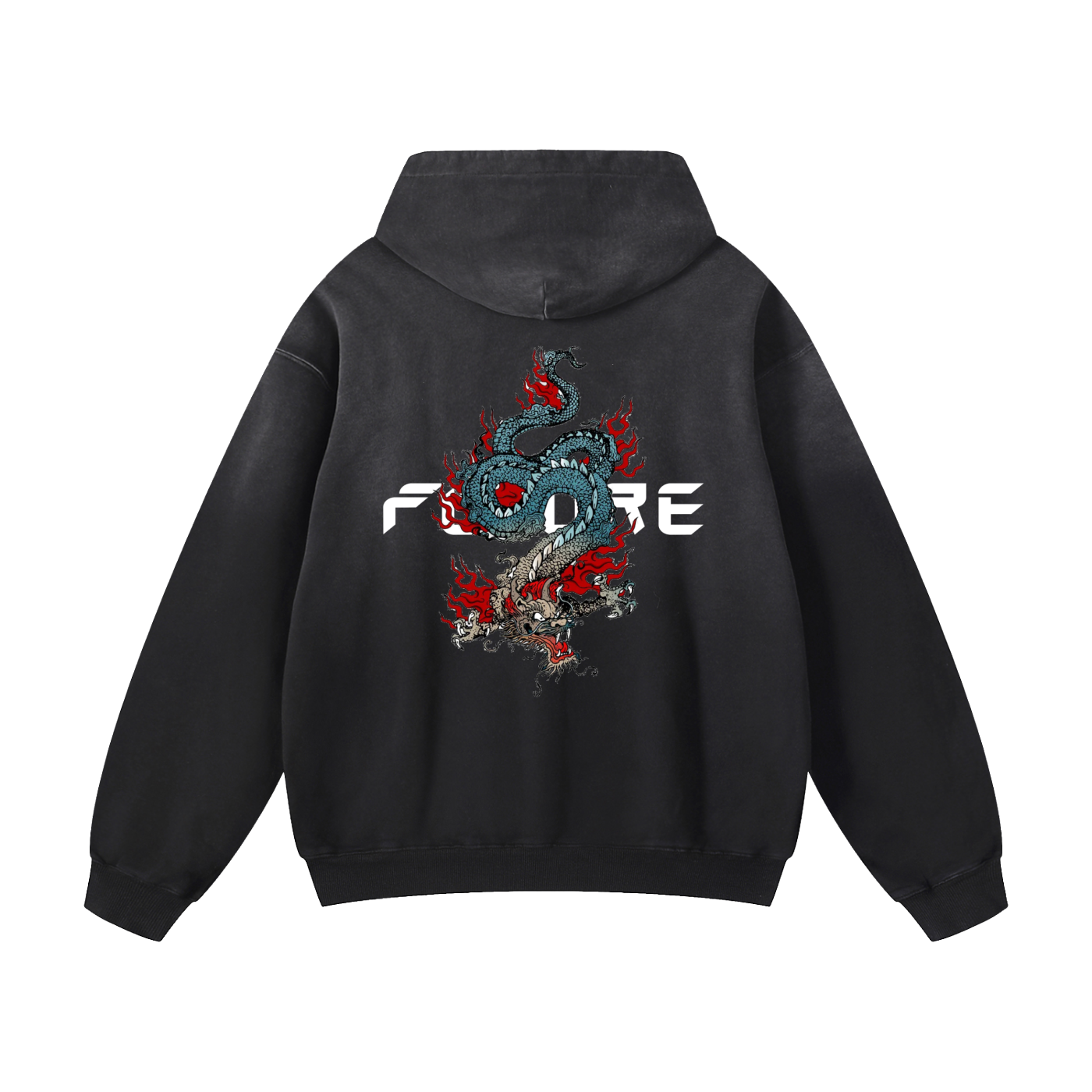 Dragon Heavyweight Sunfade Oversized Hoodie